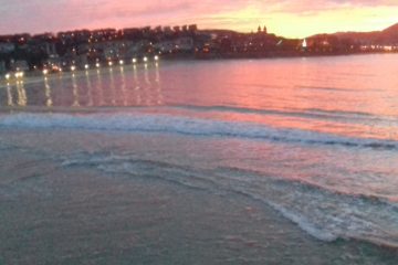 San Sebastián.Bahçia de La Concha Diciembre